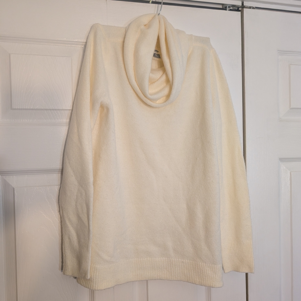 Old Navy Cream Cowl Neck Sweater